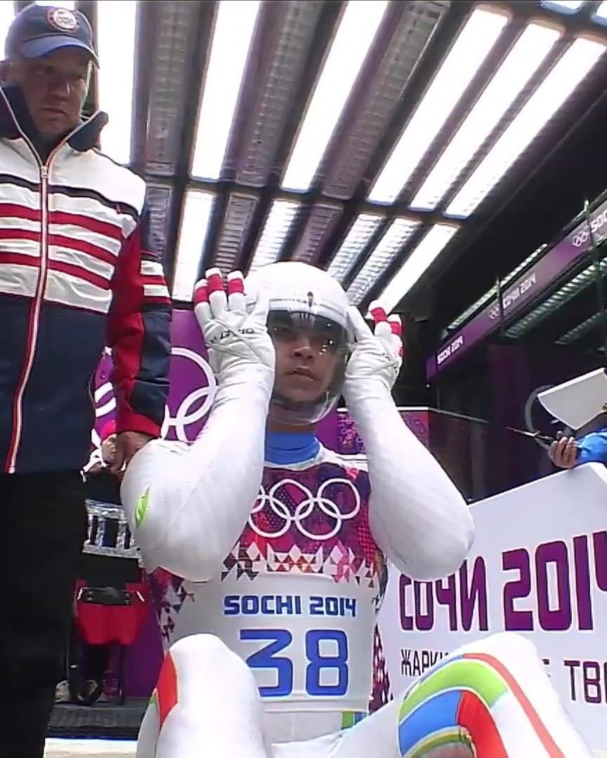 A luger at the Sochi 2014 Games, from the archive.