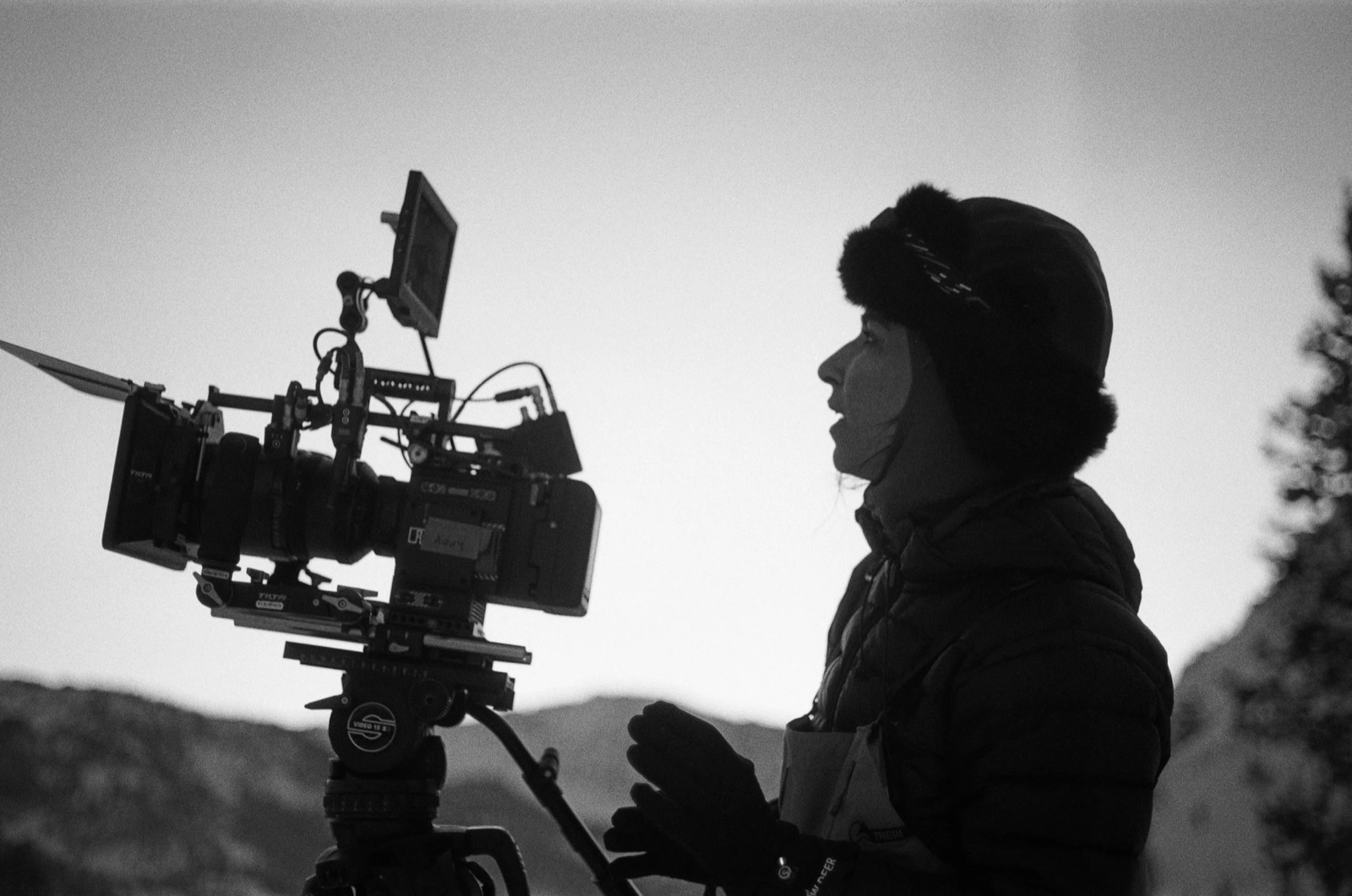 Behind the camera in the cold
