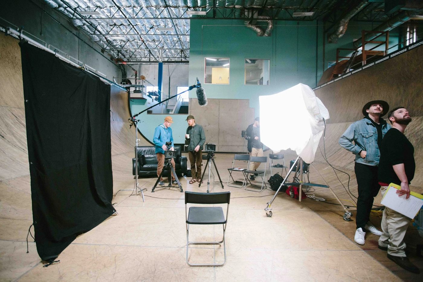 Planning the setup in the studio