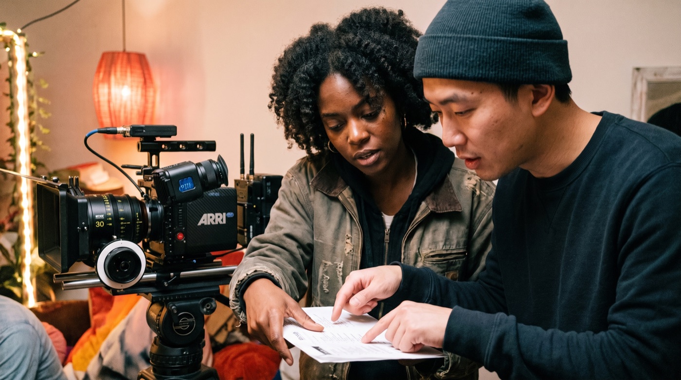 Behind the camera